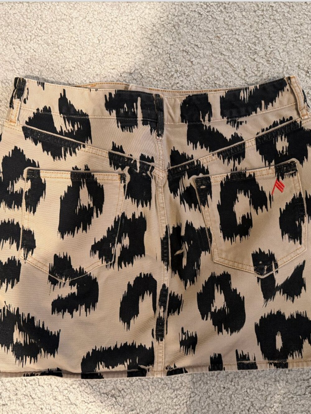 The Attico - Leopard-print denim miniskirt - Picture 6 of 9